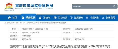 重慶市軒瑞食品山椒花生抽檢不合格事件與智慧化監(jiān)管趨勢(shì)